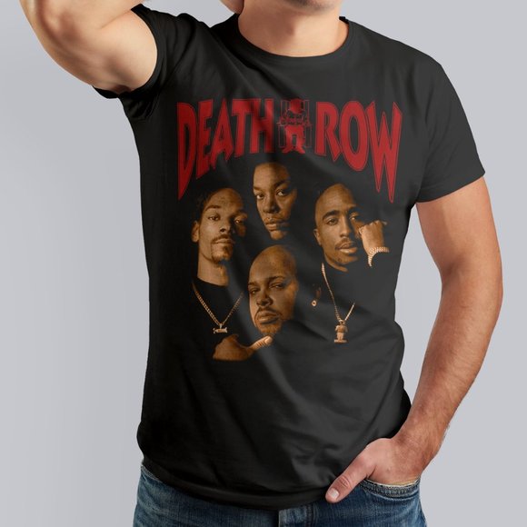 Gildan "Death Row Records" Unisex T-Shirt / Black M-2XL - Picture 1 of 2